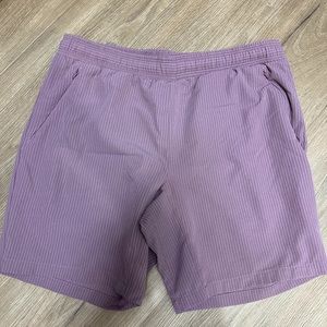 All in Motion Pink Pinstripe Shorts